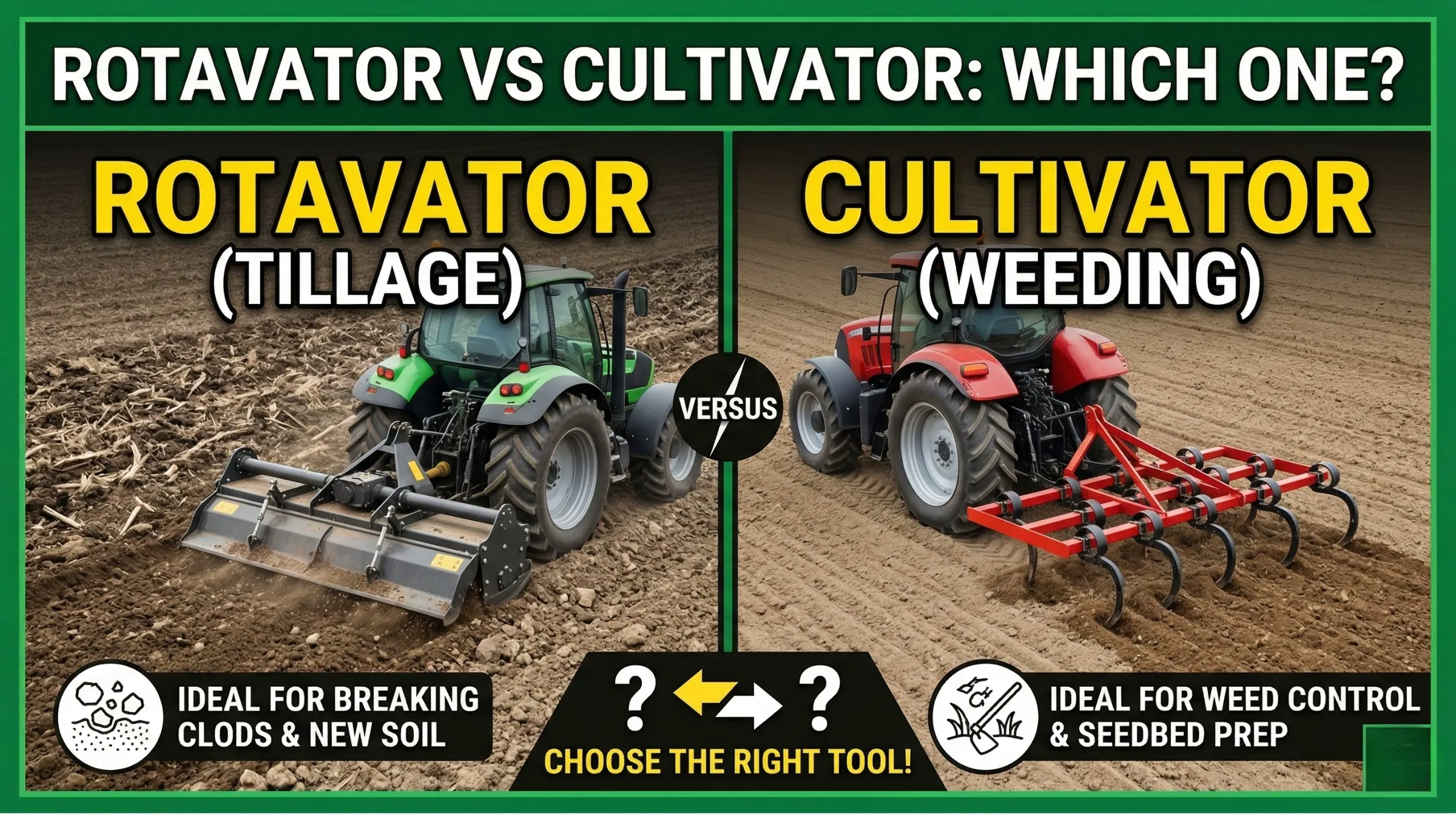 You are currently viewing Rotavator vs Cultivator: Which One Should You Use and When?